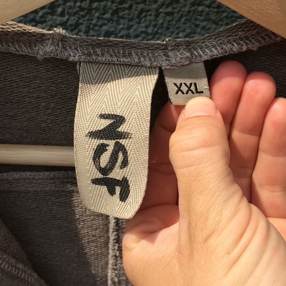 NSF Hoodie Kanga Pouch Raw/Exposed Seam Sand - Picture 4 of 8